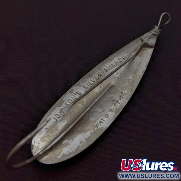 Johnson Silver Minnow Weedless Blinker, Nickel, 12g, Weedless, #24548