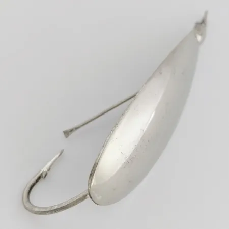 Johnson Silver Minnow Weedless Blinker, Nickel, 12g, Weedless, #24548