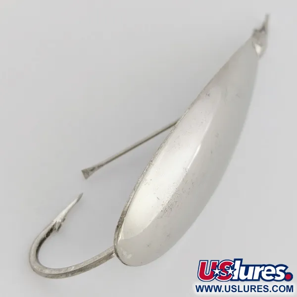 Johnson Silver Minnow Weedless Blinker, Nickel, 12g, Weedless, #24548