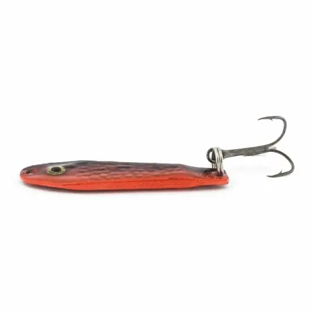 Renosky Bloody Jig Spoon, rot/schwarz, 12 g, Schuppenmuster, #24581
