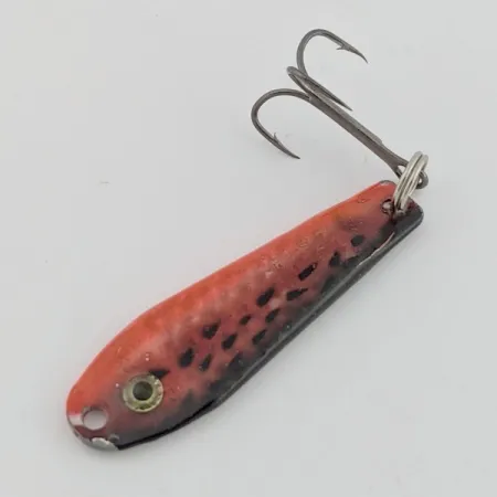 Renosky Bloody Jig Spoon, rot/schwarz, 12 g, Schuppenmuster, #24581