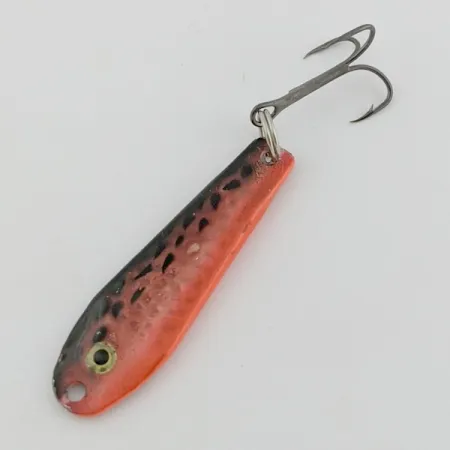 Renosky Bloody Jig Spoon, rot/schwarz, 12 g, Schuppenmuster, #24581