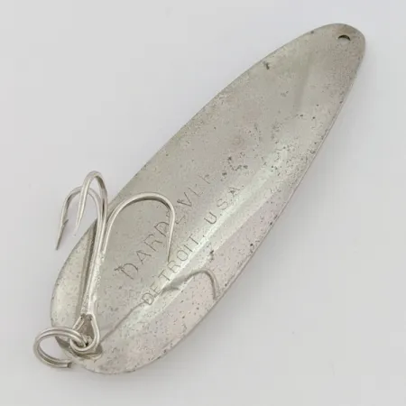 Dardevle Detroit Blinker, Nickel, 28 g, Vintage 1950-80er, #24605