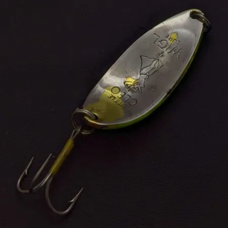 Seneca Little Cleo Blinker, Nickel/Gelb, 1/2 oz, Gravur, #24647