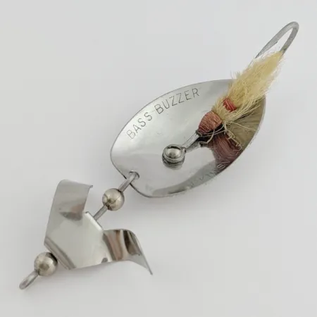 Inline-Spinner Brown's Bass Buzzer, Nickel, 17g, Bucktail, #24682