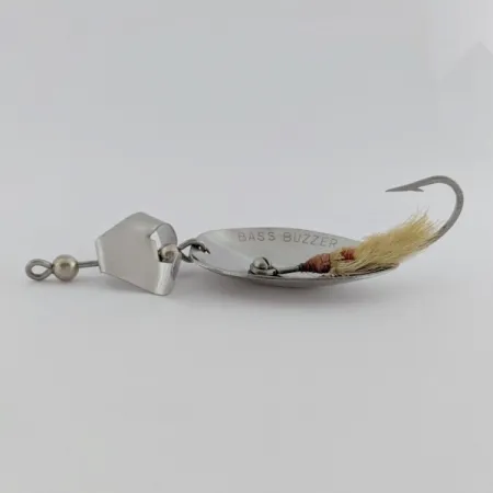 Inline-Spinner Brown's Bass Buzzer, Nickel, 17g, Bucktail, #24682
