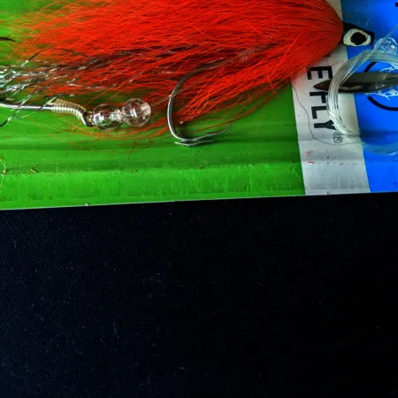Eppinger Devle Fly Montage, Rot/Weiß/Nickel, Bucktail, #24699