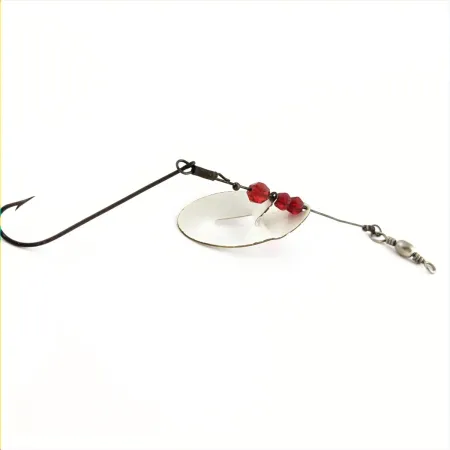Spinner Weller June-Bug, rot/weiß, 6 g, versetzt, #24704