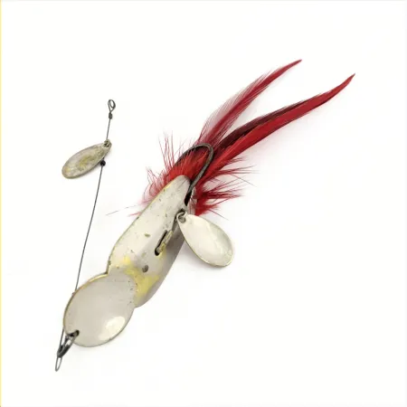 Heddon Queen Stanley Spinnerbait, Nickel, 14g, rote Federn, #24741