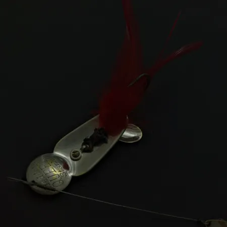 Heddon Queen Stanley Spinnerbait, Nickel, 14g, rote Federn, #24741