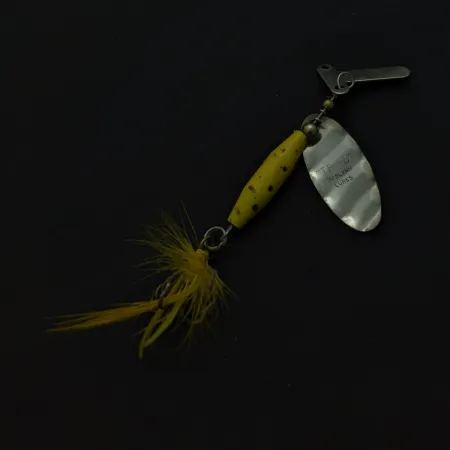 Mar-Lynn Tri-D Spinner, Nickel/Gelb, 1/4 oz (7 g), Tri-D blades, #24786