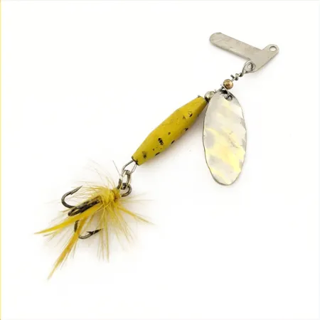 Mar-Lynn Tri-D Spinner, Nickel/Gelb, 1/4 oz (7 g), Tri-D blades, #24786