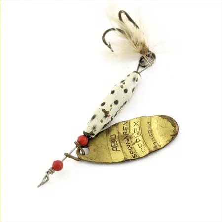 Abu Garcia Spinnaren Reflex, Gold/Weiß, 7g, Federdrilling, #24811
