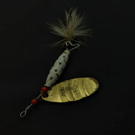 Abu Garcia Spinnaren Reflex, Gold/Weiß, 7g, Federdrilling, #24811