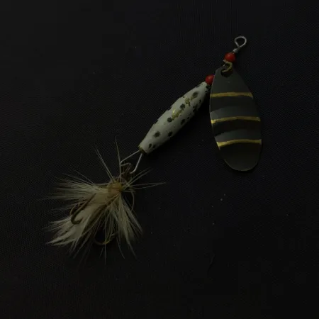 Abu Garcia Spinnaren Reflex, Gold/Weiß, 7g, Federdrilling, #24811