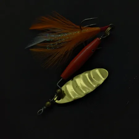 Spinner Worth #301, Rot Schwarz Gold, 9g, Federdrilling, #24813