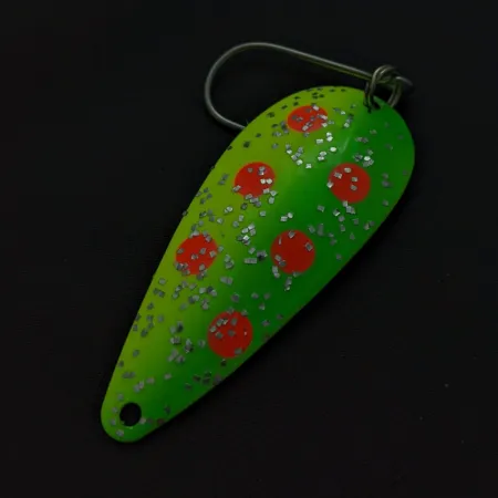 Moonshine Lures Flutter Blinker, Gelb-Grün, 7g, Einzelhaken, #24818
