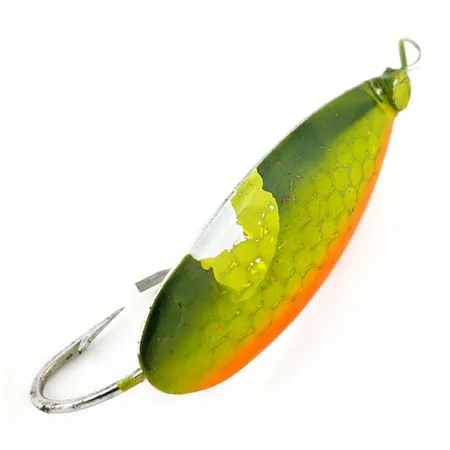 Johnson Silver Minnow Weedless, Blinker, Green/Orange, 9 g, USA, #25191