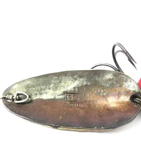 EGB Swiss made Blinker, Messing / Braun, 9,5g, handgehämmert, #0003