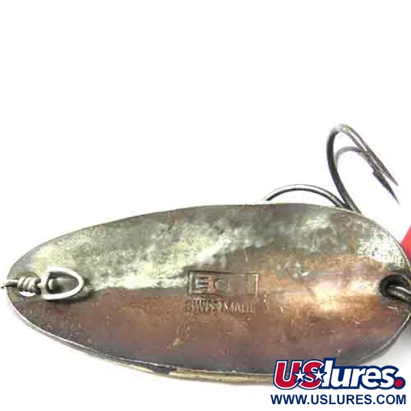 EGB Swiss made Blinker, Messing / Braun, 9,5g, handgehämmert, #0003