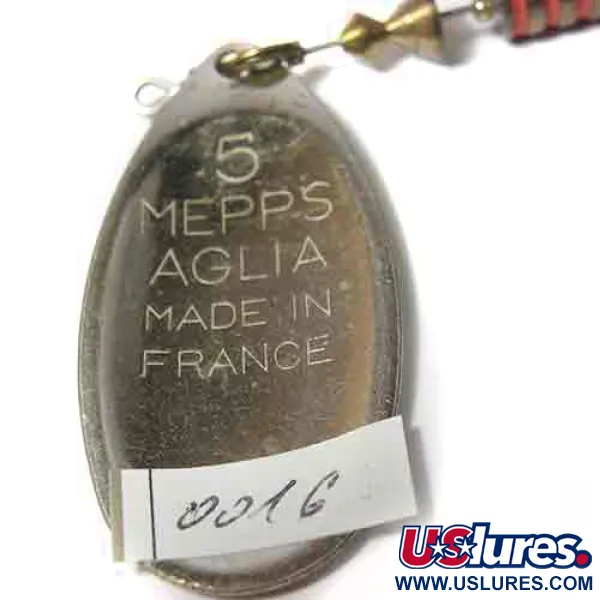 Mepps Aglia 5 Musky Killer Steel Spinner, Stahl/Messing, 16g, #0016