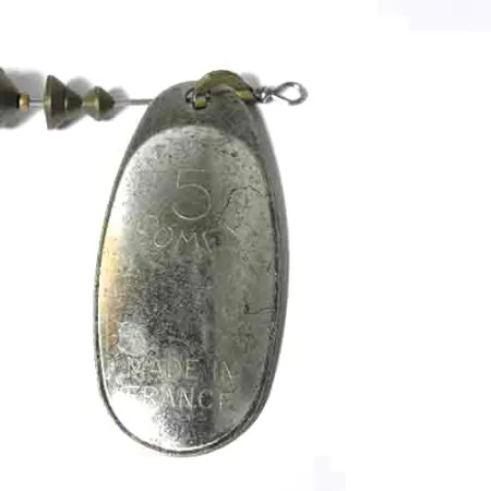 Mepps 5 Comet Mino Spinner, Grau / Stahl, 23g, Soft-Minnow, #0018