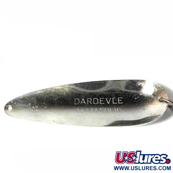 Eppinger Dardevle Blinker, Weiß / Schwarz / Silber, 28g, #0023
