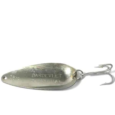 Eppinger Dardevlet Blinker, Weiß / Schwarz, 22g, Teufelskopf-Logo, #0026