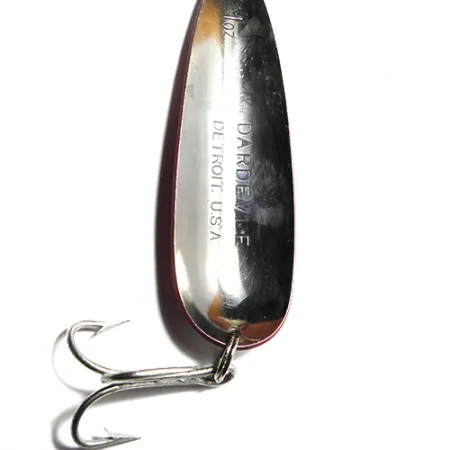 Eppinger Dardevle Blinker, Rot / Weiß, 28g, Detroit-Prägung, #0062