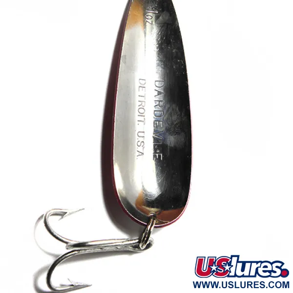 Eppinger Dardevle Blinker, Rot / Weiß, 28g, Detroit-Prägung, #0062