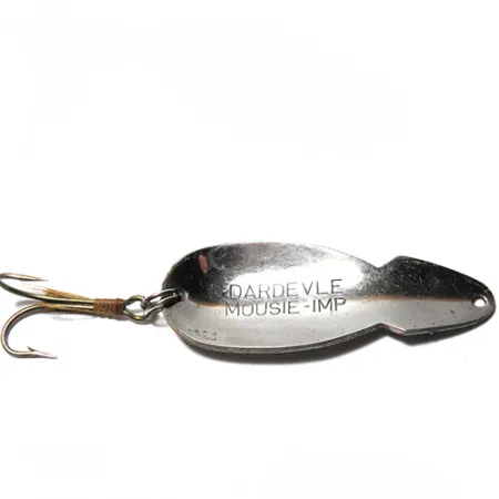 Dardevle Mousie Imp Blinker, Braun/Silber, 11g, Bucktail, #0071