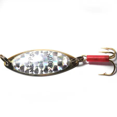 Mepps Spoon 1 Blinker, Gold/Hologramm/Rot, 7g, Lockschlauch, #0073