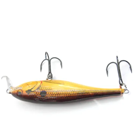 Rapala Shallow Shad Rap Flachläufer, Braun / Gelb JP, 11g, Balsa, #0082