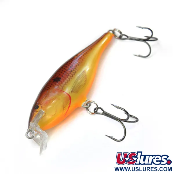 Rapala Shallow Shad Rap 08, Braun / Gelb JP, 9g, Balsaholz, #0083