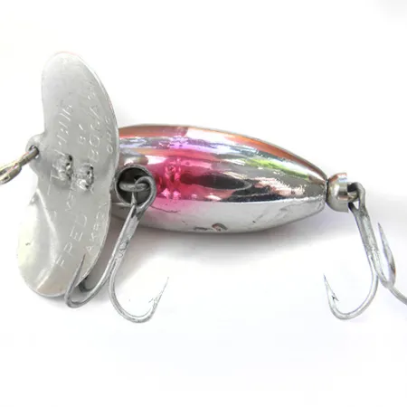 Fred Arbogast Jitterbug Oberflächenköder, Black/Nickel/Pink, 7g, #0085