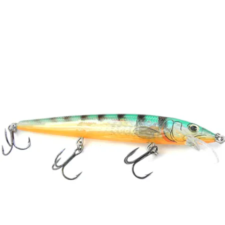 Rapala Husky Jerk Suspender, Transparent/Orange/Grün, 12g, #0088