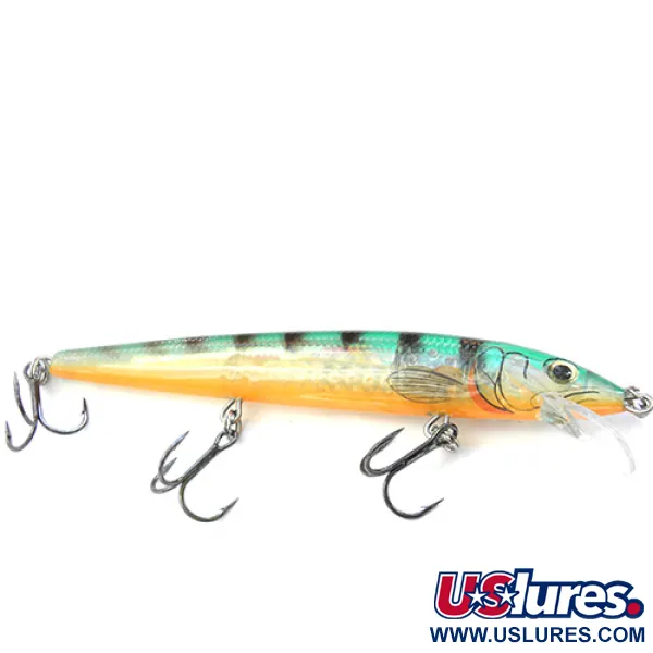 Rapala Husky Jerk Suspender, Transparent/Orange/Grün, 12g, #0088