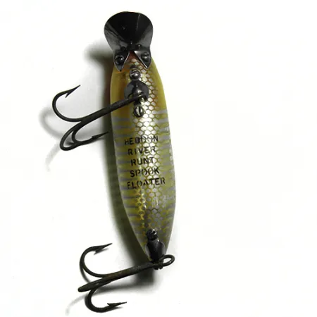 Heddon River Runt Spook schwimmend, Gelb/Streifen, 12g, Vintage, #0128