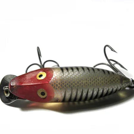 Heddon River Runt Spook Sinking Wobbler, Natur/Rot, 12,5g, sinkend, #0140
