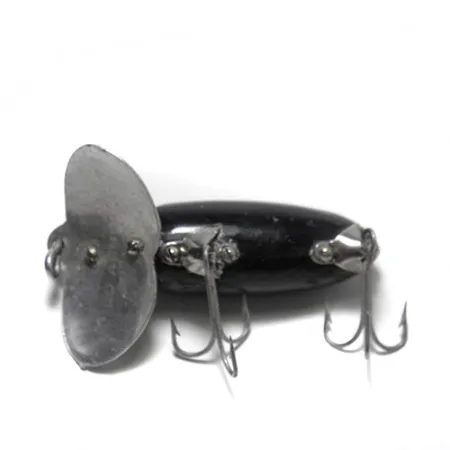 Fred Arbogast Jitterbug Crawler, Schwarz, 10g, Metallschaufel, #0158