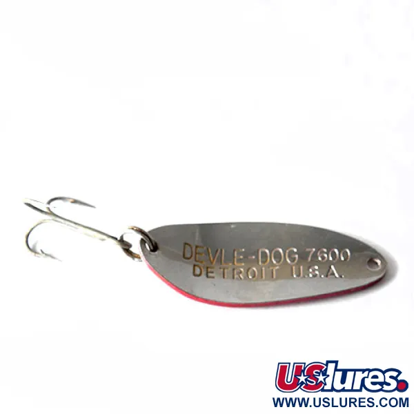 Dardevle Devle Dog Blinker, Rot / Weiß, 10g, Vintage, #0169