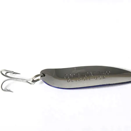 Dardevle Cop-E-Cat Blinker, Nickel / Blau, 14g, Vintage, #0170