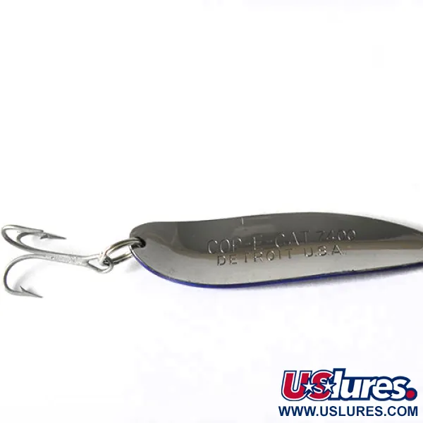 Dardevle Cop-E-Cat Blinker, Nickel / Blau, 14g, Vintage, #0170