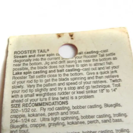 Yakima Bait Worden’s Original Rooster Tail Spinner, Gelb/Schwarz, #0183