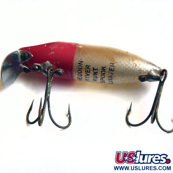 Heddon River Runt Spook Schwimmköder, Rot/Weiß, 12g, Vintage, #0187
