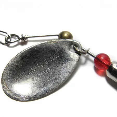 Eppinger Dardevle Notangle 2 Spinner, Weiß/Rot, 6g, Federdrilling #0198