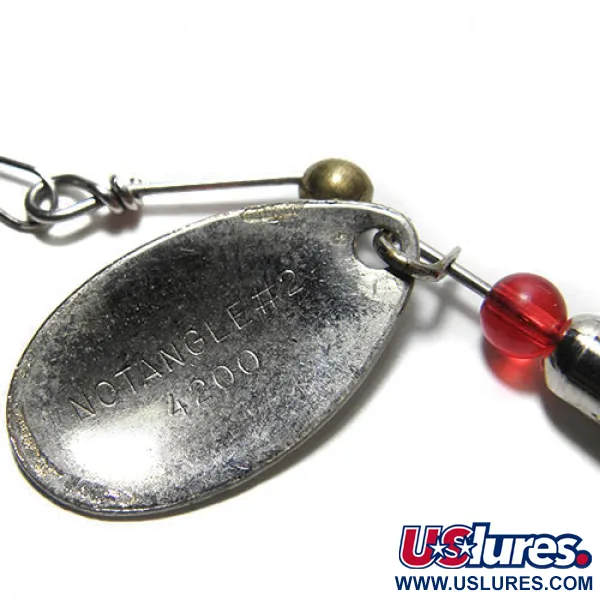 Eppinger Dardevle Notangle 2 Spinner, Weiß/Rot, 6g, Federdrilling #0198