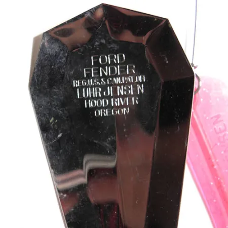 Luhr Jensen Ford Fender Lake Troll Schlepplöffel, Nickel/Pink, #0217