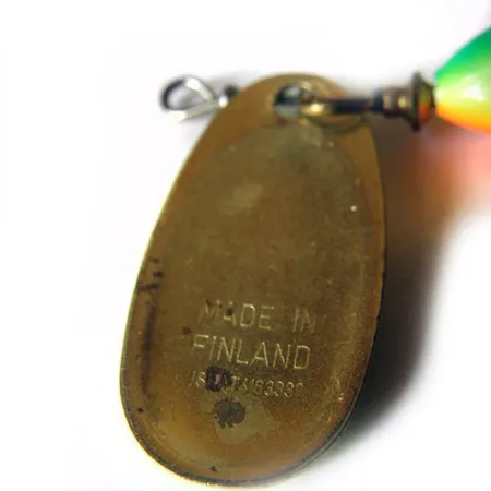 Blue Fox Super Vibrax 2 Minnow Spinner, Grün/Gelb/Orange, 8g, #0227