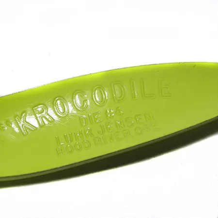 Luhr Jensen Krocodile Die #4 Blinker, Gelb/Grün, 14g, Weitwurf, #0263